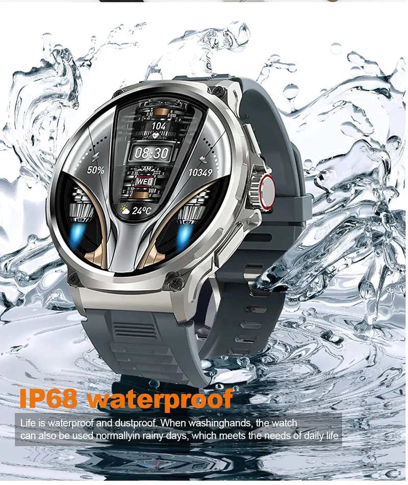Für Huawei Xiaomi GPS Track Smart Uhr Männer 1.85-Zoll Ultra HD AMOLED Bildschirm 710 Mah Batterie Bluetooth Anruf smartWatch 2024 Neue