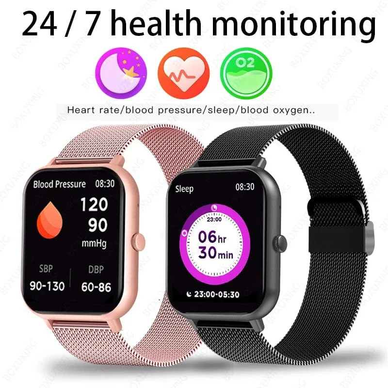 Xiaomi Call Smart Watch Damen Smartwatch mit individuellem Zifferblatt für Android IOS Wasserdichte Bluetooth-Musikuhren mit voller Touch-Uhr
