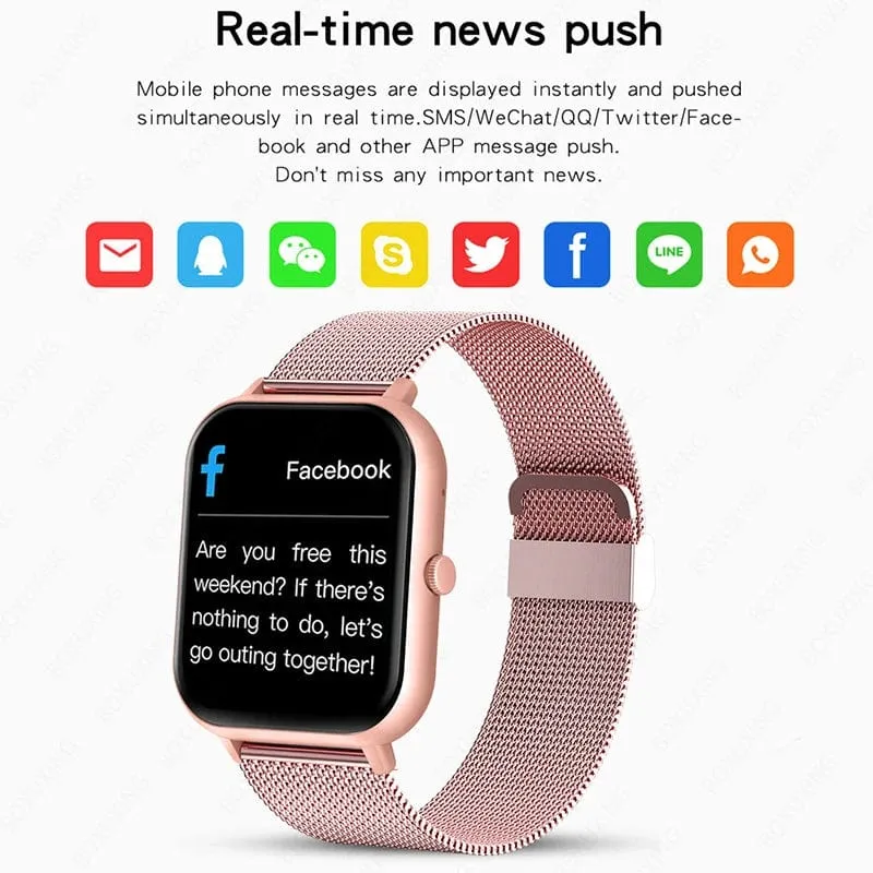 Xiaomi Call Smart Watch Damen Smartwatch mit individuellem Zifferblatt für Android IOS Wasserdichte Bluetooth-Musikuhren mit voller Touch-Uhr