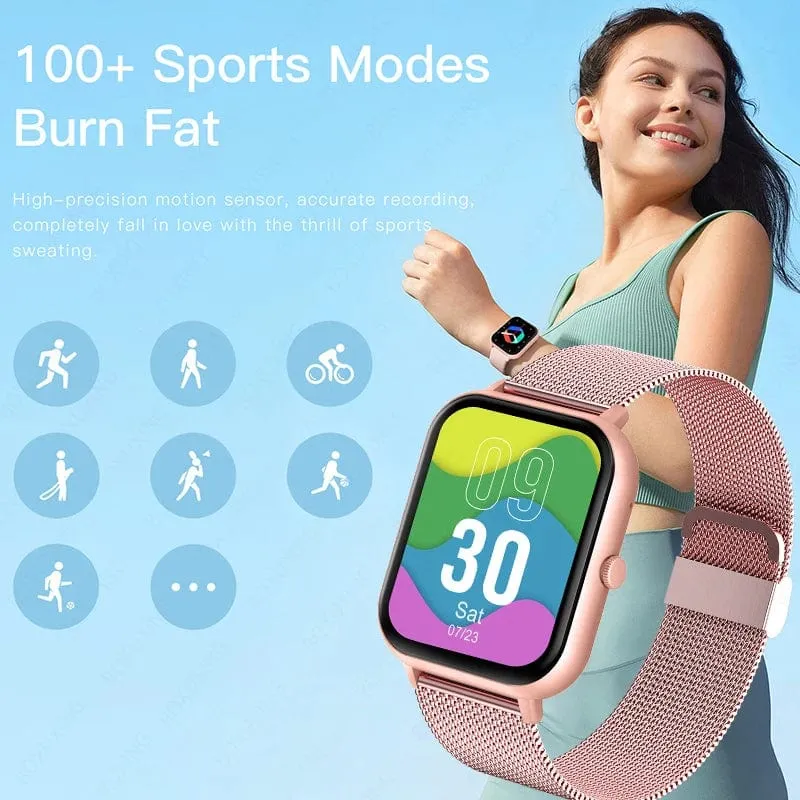 Xiaomi Call Smart Watch Damen Smartwatch mit individuellem Zifferblatt für Android IOS Wasserdichte Bluetooth-Musikuhren mit voller Touch-Uhr