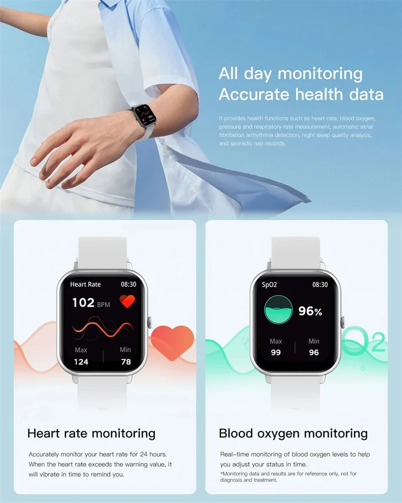 Xiaomi Call Smart Watch Damen Smartwatch mit individuellem Zifferblatt für Android IOS Wasserdichte Bluetooth-Musikuhren mit voller Touch-Uhr