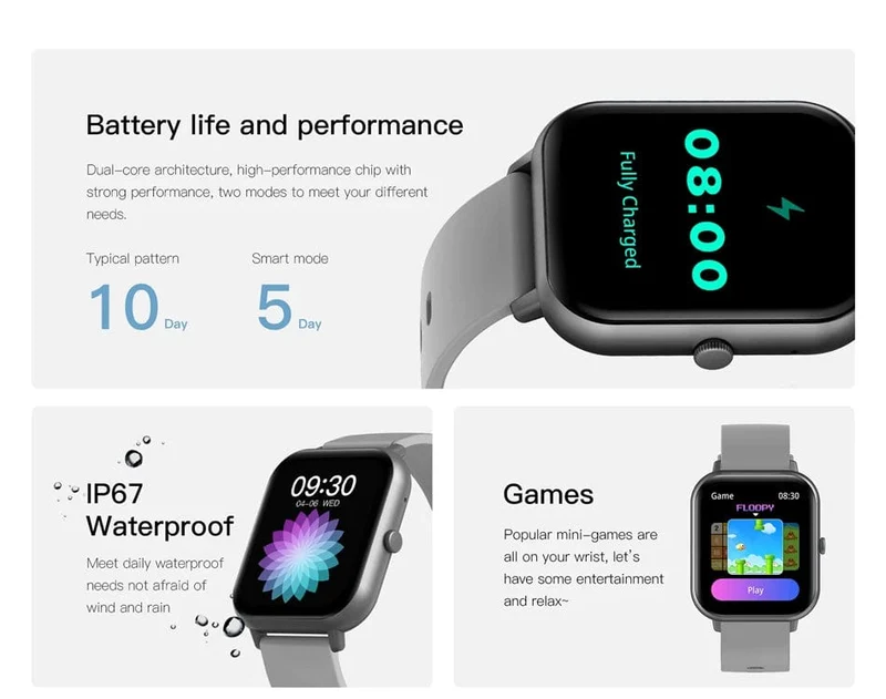 Xiaomi Call Smart Watch Damen Smartwatch mit individuellem Zifferblatt für Android IOS Wasserdichte Bluetooth-Musikuhren mit voller Touch-Uhr