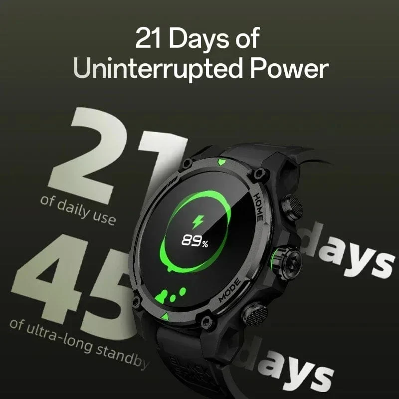 [Weltpremiere] Blackshark GS3 Smart Watch Globale Version 1.43"AMOLED-Display GPS-Satellitenpositionierung 21 Tage Akkulaufzeit 5ATM