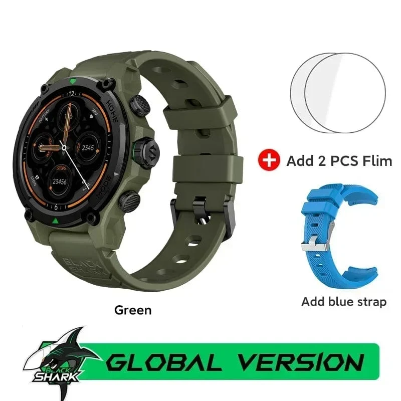 [Weltpremiere] Blackshark GS3 Smart Watch Globale Version 1.43"AMOLED-Display GPS-Satellitenpositionierung 21 Tage Akkulaufzeit 5ATM