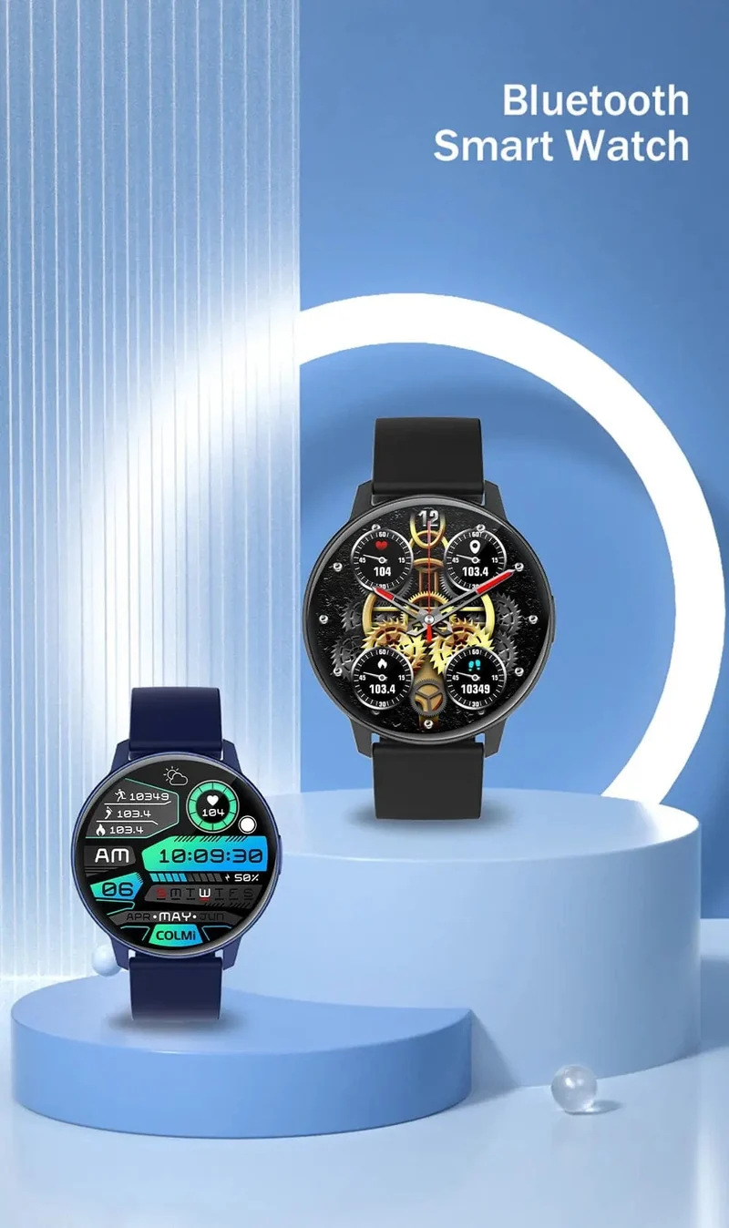 COLMI I31 Smartwatch, 1.43 Zoll AMOLED-Bildschirm, 100 Sportmodi, 7 Tage Akkulaufzeit, Always On Display, Smart Watch für Männer und Frauen