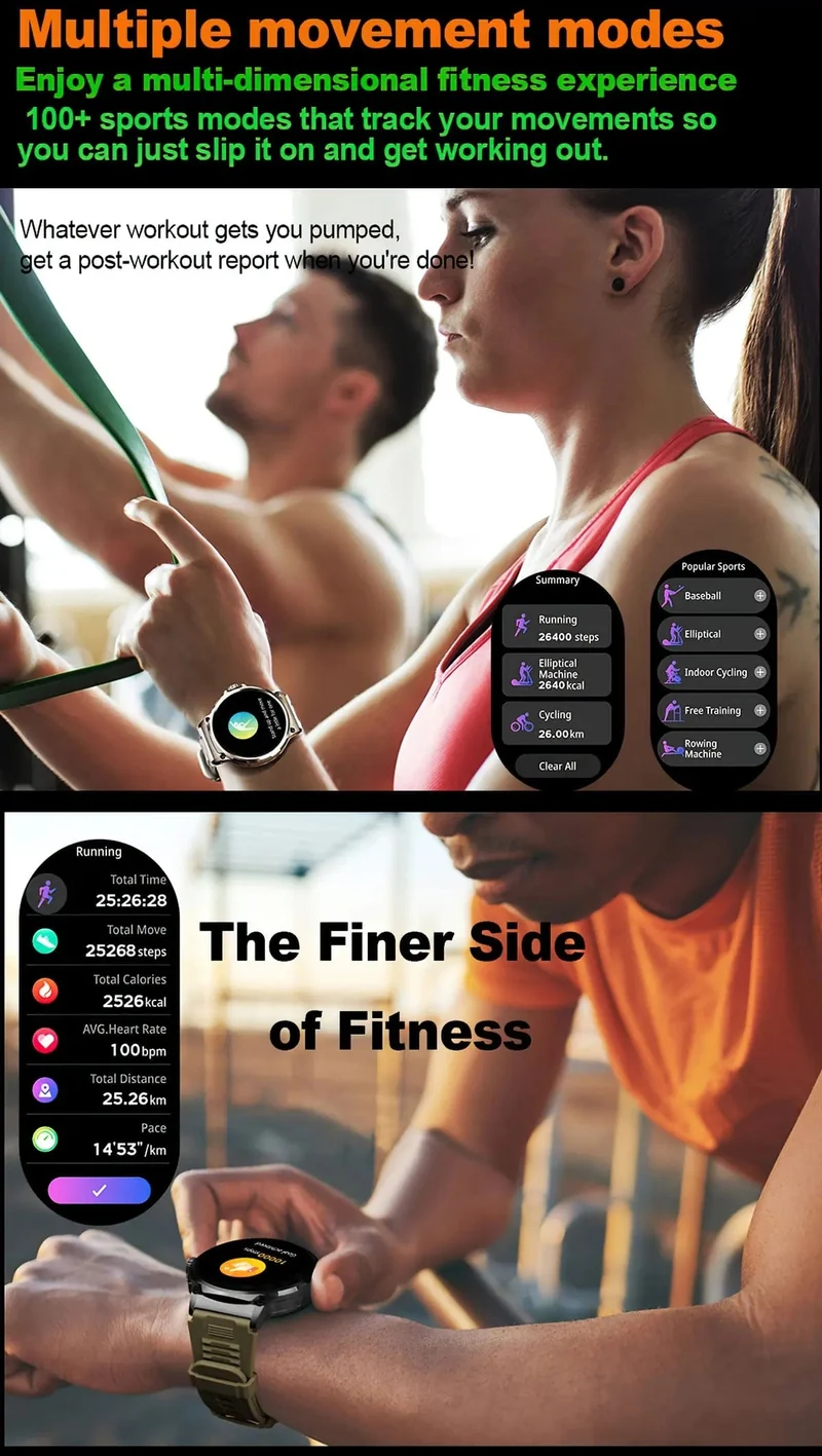 Für Huawei Xiaomi GPS Track Smart Watch Männer 1.85-Zoll Ultra HD AMOLED Full Touch Screen 710 Mah Akku BT Call SmartWatch 2024