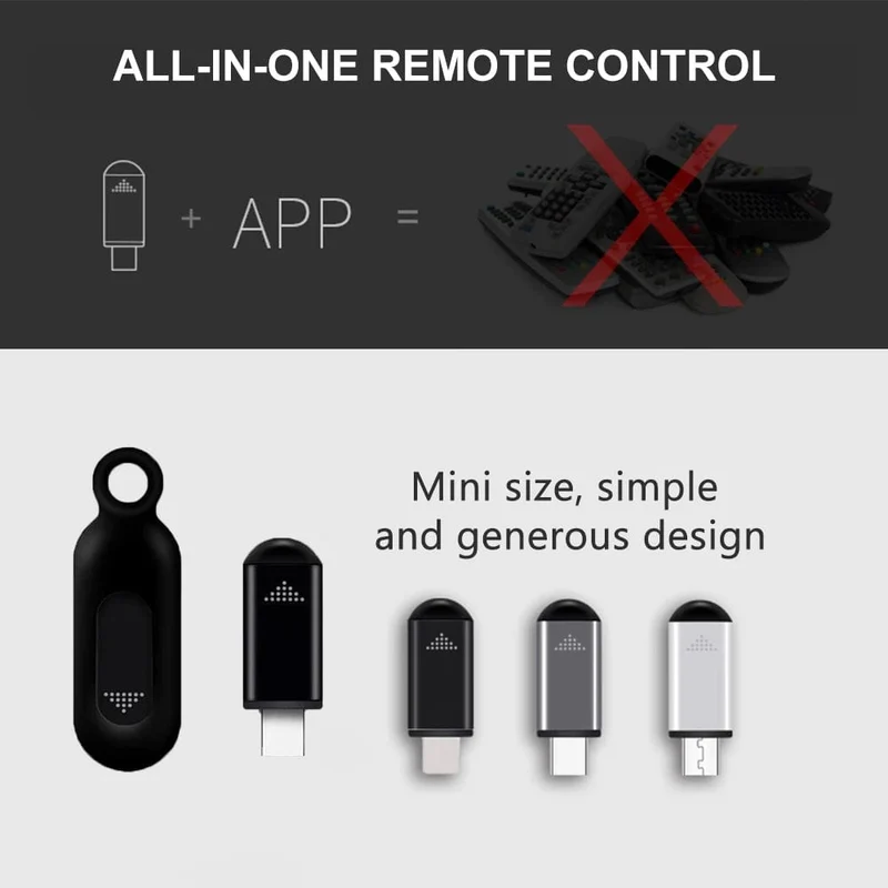 Smartphone-Fernbedienung IR-Blaster Typ C USB für lightin Universal Smart Infrarot App Control Adapter für TV-Klimaanlage