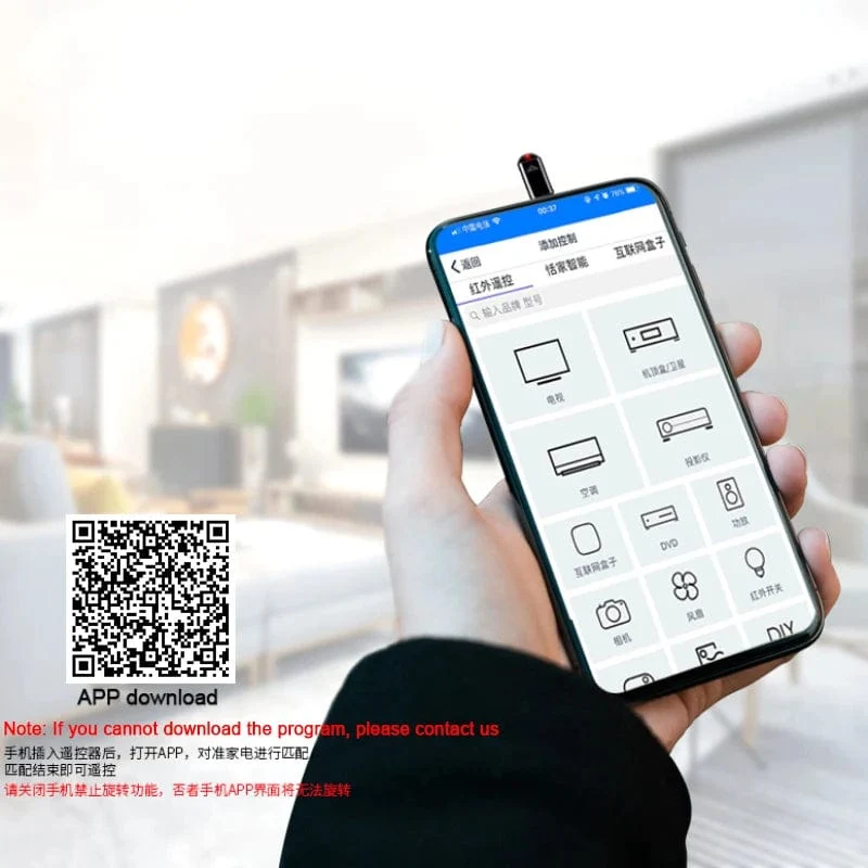 Smartphone-Fernbedienung IR-Blaster Typ C USB für lightin Universal Smart Infrarot App Control Adapter für TV-Klimaanlage