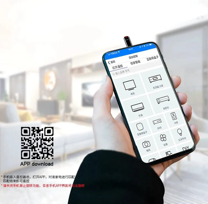 Smartphone-Fernbedienung IR-Blaster Typ C USB für lightin Universal Smart Infrarot App Control Adapter für TV-Klimaanlage