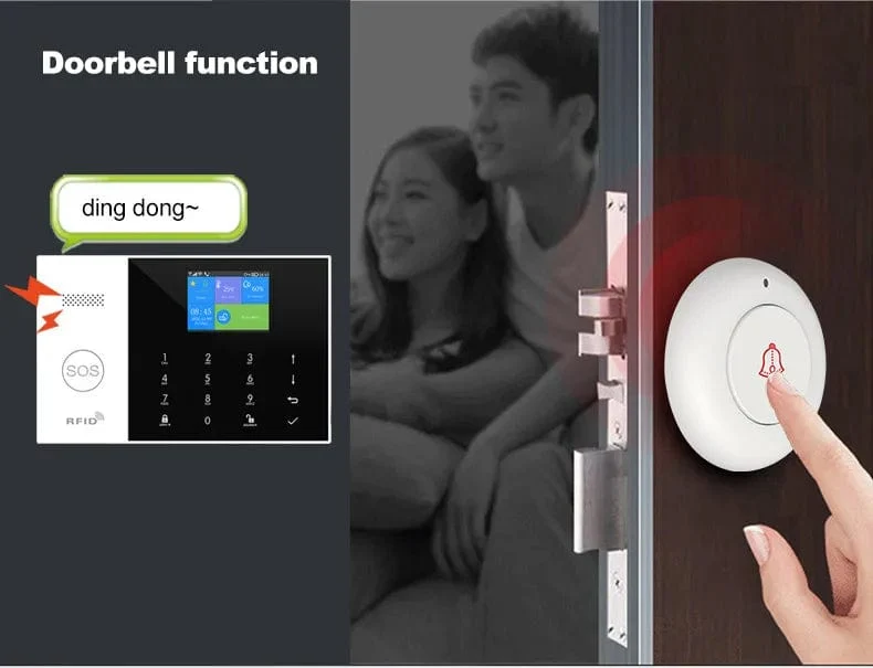 PGST Wohn Tuya Smart Gsm Wifi Alarm System für Home Drahtlose Sicherheit Alarm Haus Smart Leben App Steuerung arbeit mit ALexa