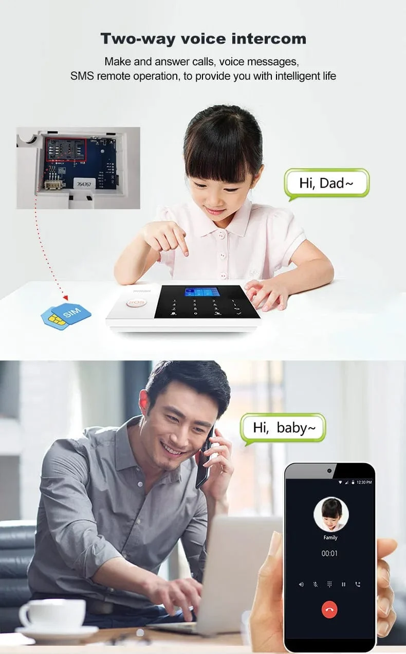 PGST Wohn Tuya Smart Gsm Wifi Alarm System für Home Drahtlose Sicherheit Alarm Haus Smart Leben App Steuerung arbeit mit ALexa