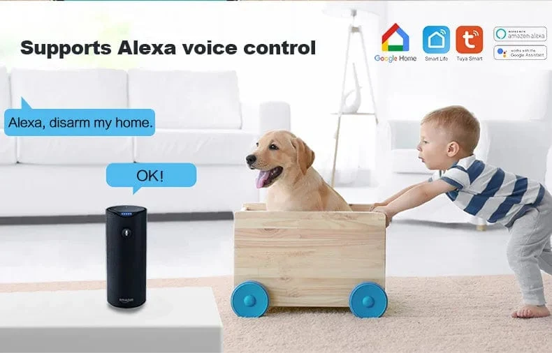 PGST Wohn Tuya Smart Gsm Wifi Alarm System für Home Drahtlose Sicherheit Alarm Haus Smart Leben App Steuerung arbeit mit ALexa