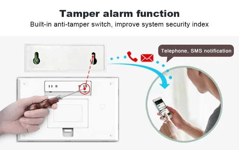 PGST Wohn Tuya Smart Gsm Wifi Alarm System für Home Drahtlose Sicherheit Alarm Haus Smart Leben App Steuerung arbeit mit ALexa