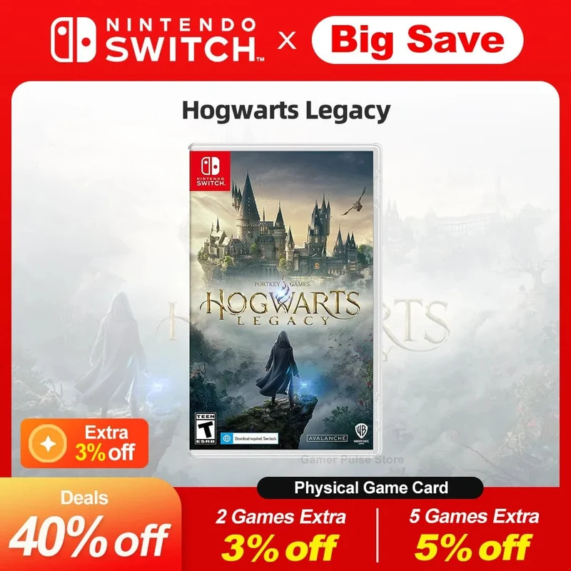 Hogwarts Legacy Nintendo Switch-Spielangebote, 100 % offizielle originale physische Spielkarte, RPG-Genre für die Nintendo Switch-Spielkonsole