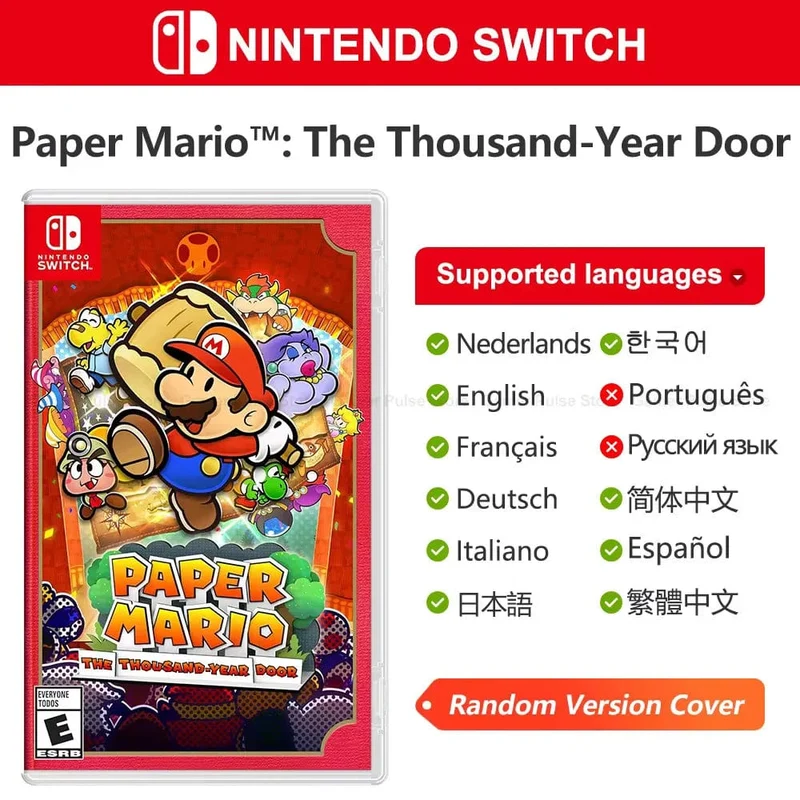 Paper Mario The Thousand Year Door Nintendo Switch-Spielangebote, 100 % neue originale physische Spielkarte für Nintendo Switch OLED Lite