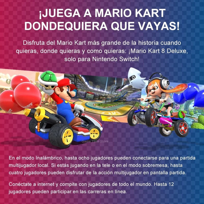 Mario Kart 8 Deluxe Nintendo Switch-Spielangebote, 100 % offizielle originale physische Spielkarte, Genre Racing für Switch OLED Lite