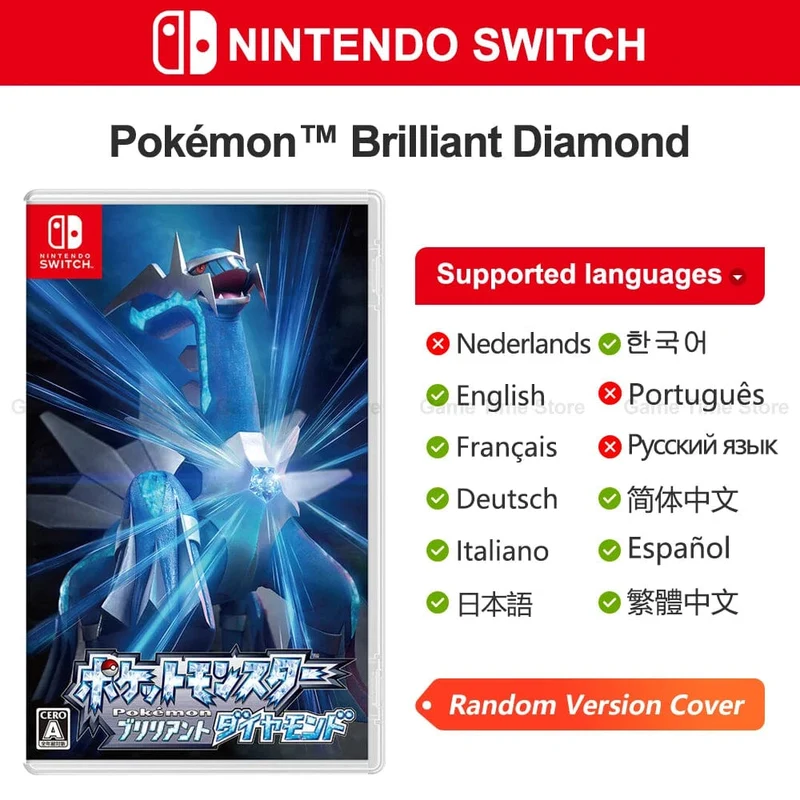 Pokemon Brilliant Diamond Shining Pearl Nintendo Switch-Spielangebote, 100 % offizielle physische Spielkarte, Action-Genre, RPG, OLED Lite