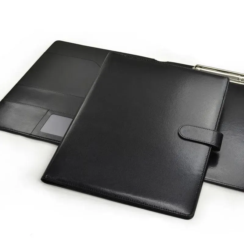 A5 / B5 Leder Padfolio Portfolio Datei Ordner Klemmbrett Dokument Halter Business Vertrag Papier Klemme Schreibblock für Büro