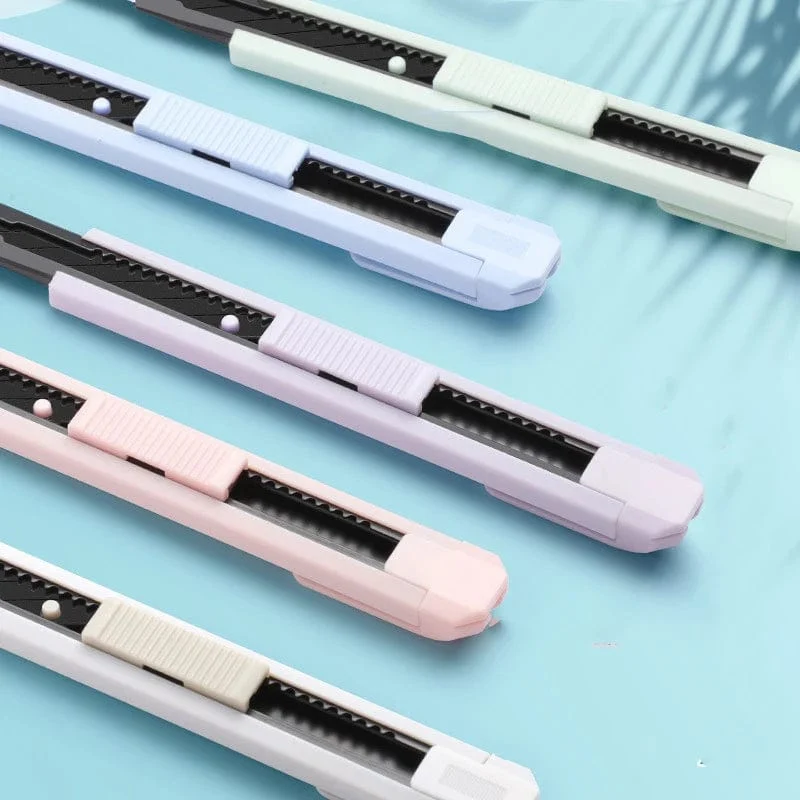 Tragbares Multifunktions-Universalmesser mit Klinge, Taschenmesser zum Basteln, Verpacken von Kartons, Papierumschlägen, Brieföffner, Kunstbedarf für Schüler