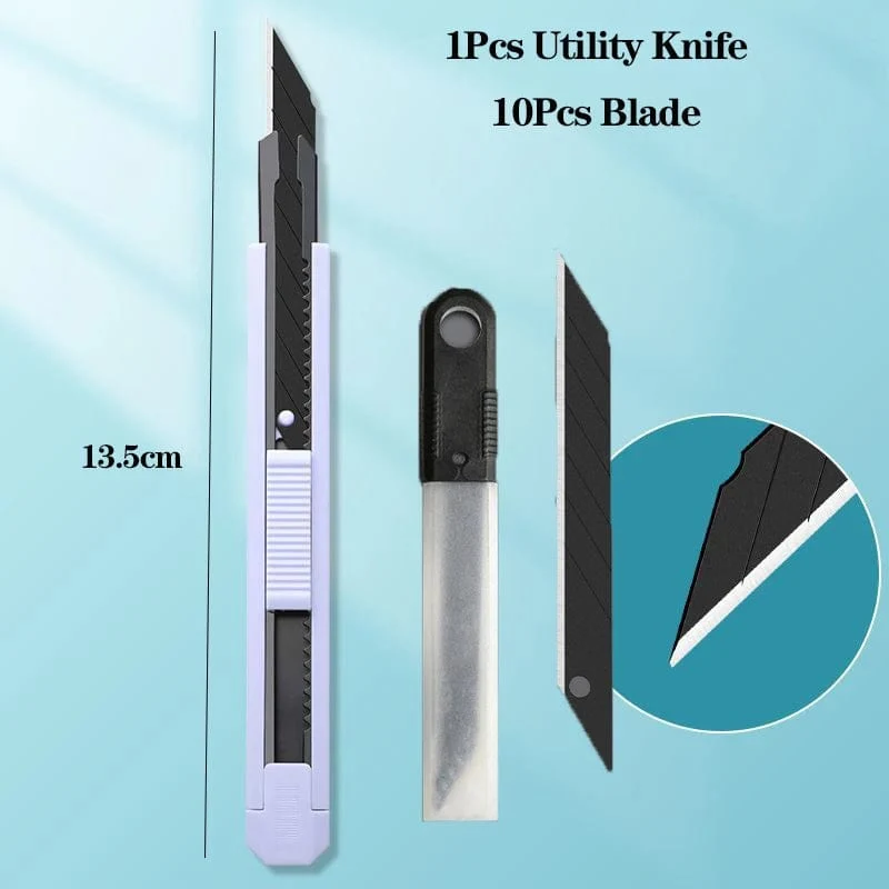 Tragbares Multifunktions-Universalmesser mit Klinge, Taschenmesser zum Basteln, Verpacken von Kartons, Papierumschlägen, Brieföffner, Kunstbedarf für Schüler