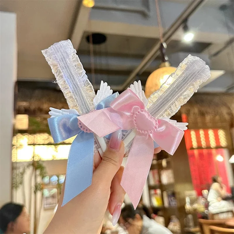 1 Stück Kreatives Spitzen-Briefpapier-Universalmesser Schicke süße Schleife Band Flügel Brieföffner Süße Kawaii Kartonschneider Studentenbedarf