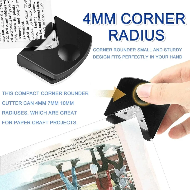 Corner Rounder R4 Eckenstanzer, tragbarer Papierschneider, zum Schneiden von Karten, Fotos, DIY-Bastelarbeiten, Scrapbooking-Werkzeuge