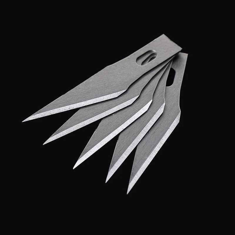 Mehrfarbiger Gravurschneider mit 6-teiliger Klinge, rutschfestem Messer, Metallskalpell, DIY-Skulptur, Schnitzerei, Basteln, Gebäckwerkzeuge, Zubehör