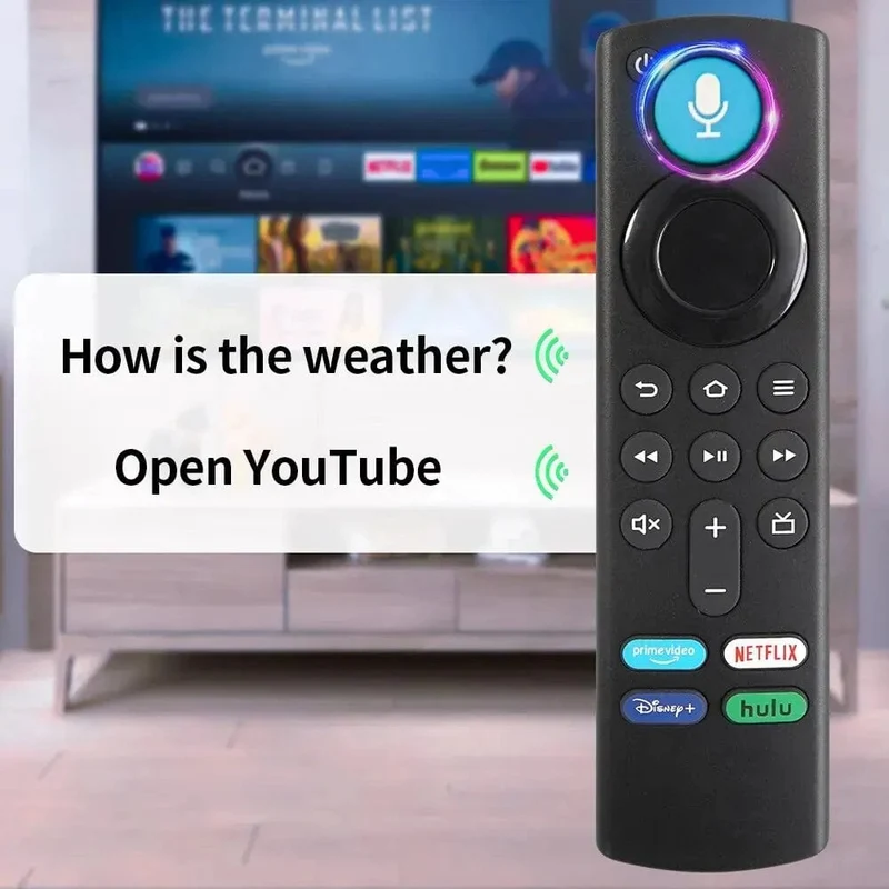 Ersatz-Bluetooth-Sprachfernbedienung für Fire TV Stick 4K Max 3. Generation Stick Lite Cube Smart TV-Controller, funktioniert mit Alexa