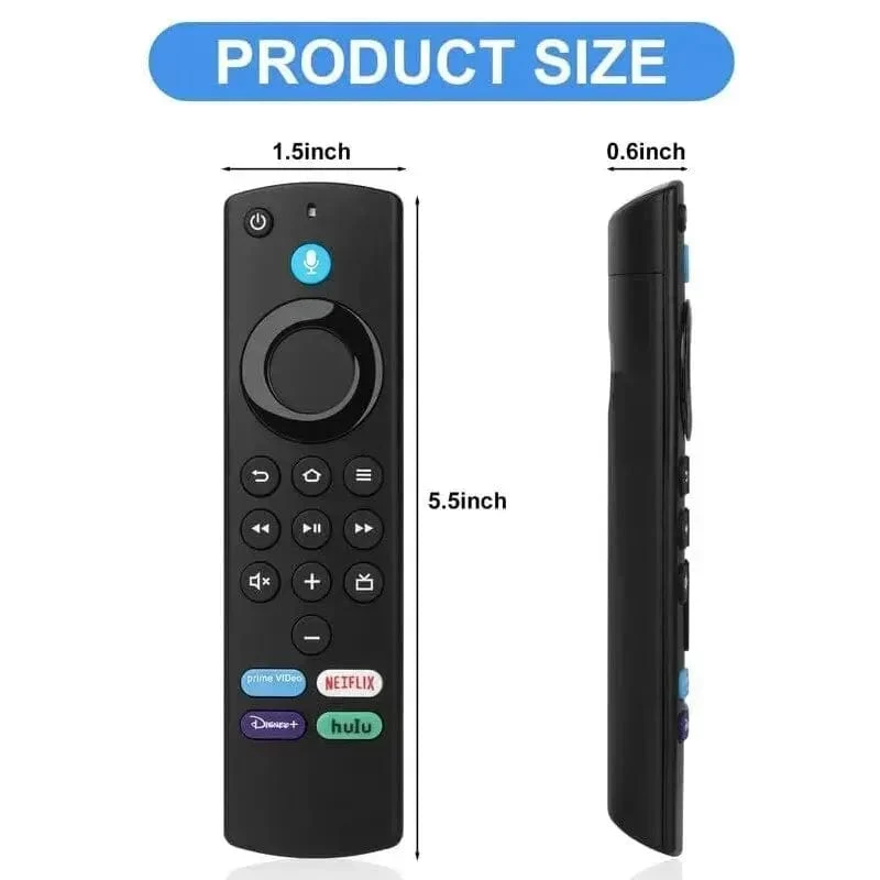 Ersatz-Bluetooth-Sprachfernbedienung für Fire TV Stick 4K Max 3. Generation Stick Lite Cube Smart TV-Controller, funktioniert mit Alexa