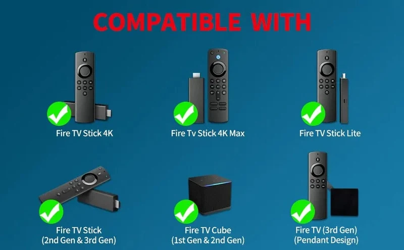 Ersatz-Bluetooth-Sprachfernbedienung für Fire TV Stick 4K Max 3. Generation Stick Lite Cube Smart TV-Controller, funktioniert mit Alexa