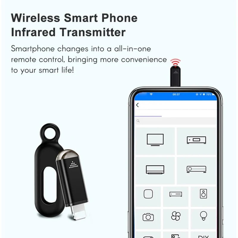Smart Telefon Infrarot Sender Universal Mini Fernbedienung Ersatz für iOS Smartphone TV Klimaanlage Lüfter Kamera