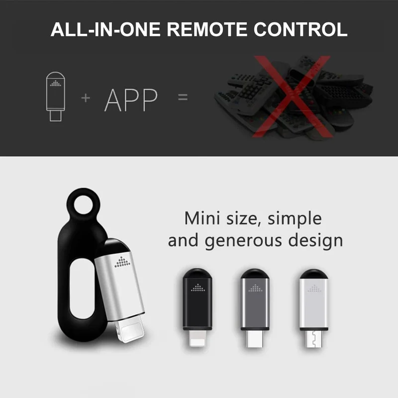 Smart Telefon Infrarot Sender Universal Mini Fernbedienung Ersatz für iOS Smartphone TV Klimaanlage Lüfter Kamera