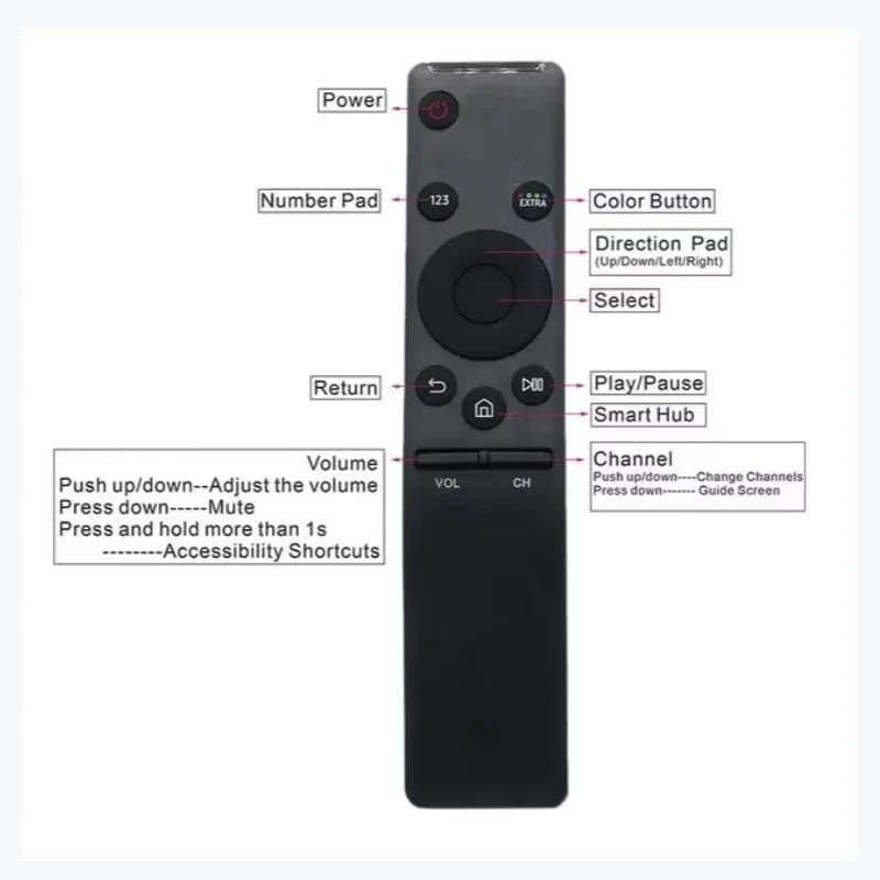 BN59-01259B BN59-01259D Ersatz für Samsung HD 4K Smart TV Fernbedienung BN59-01259E BN59-01258E BN59-01260A BN59-01266A