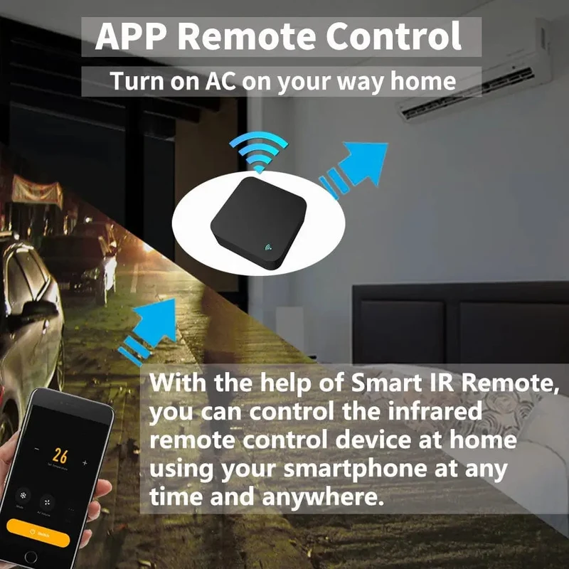 Tuya Smart IR-Fernbedienung Smart Life für Smart Home Automation Ersetzen Sie die Fernbedienung von TV, DVD, AUD und AC. Funktioniert mit Alexa Google Home