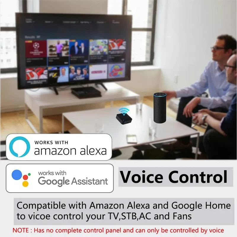 Tuya Smart IR-Fernbedienung Smart Life für Smart Home Automation Ersetzen Sie die Fernbedienung von TV, DVD, AUD und AC. Funktioniert mit Alexa Google Home