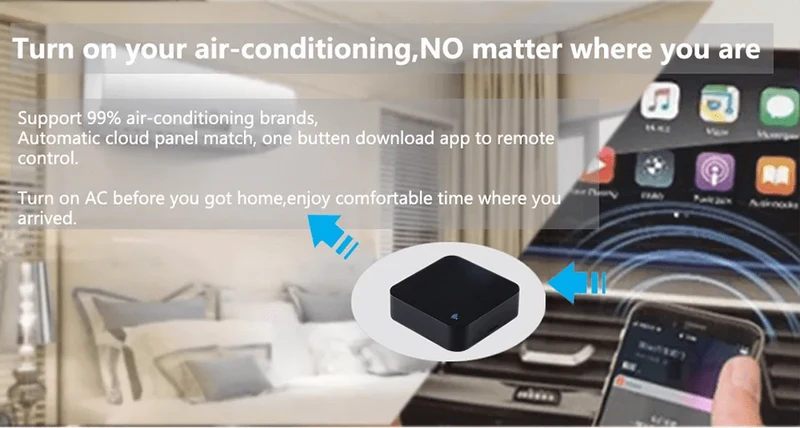 Tuya Smart IR-Fernbedienung Smart Life für Smart Home Automation Ersetzen Sie die Fernbedienung von TV, DVD, AUD und AC. Funktioniert mit Alexa Google Home