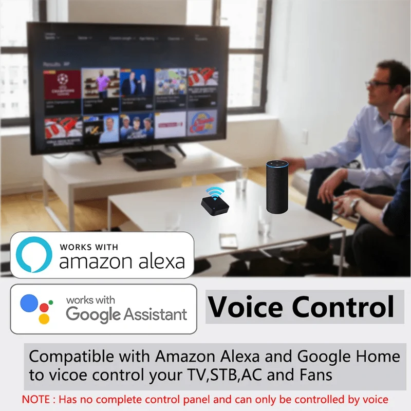 Tuya Smart IR-Fernbedienung Smart Life für Smart Home Automation Ersetzen Sie die Fernbedienung von TV, DVD, AUD und AC. Funktioniert mit Alexa Google Home