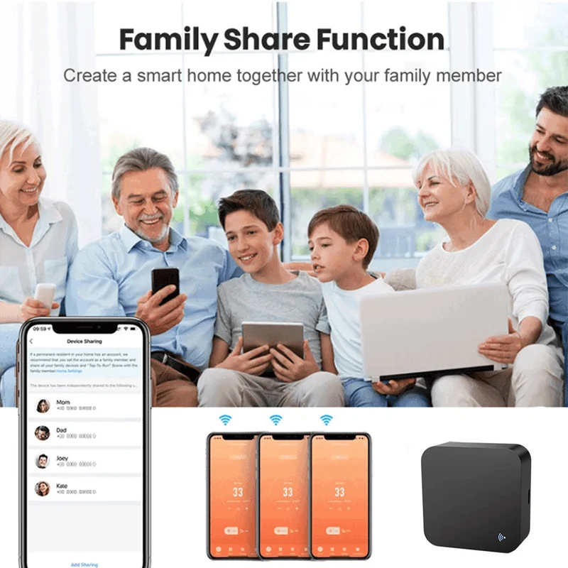 Tuya Smart IR-Fernbedienung Smart Life für Smart Home Automation Ersetzen Sie die Fernbedienung von TV, DVD, AUD und AC. Funktioniert mit Alexa Google Home