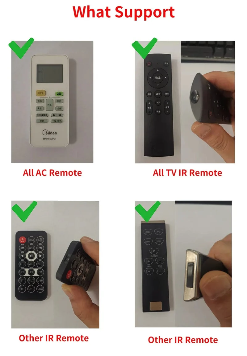 Tuya Smart IR-Fernbedienung Smart Life für Smart Home Automation Ersetzen Sie die Fernbedienung von TV, DVD, AUD und AC. Funktioniert mit Alexa Google Home