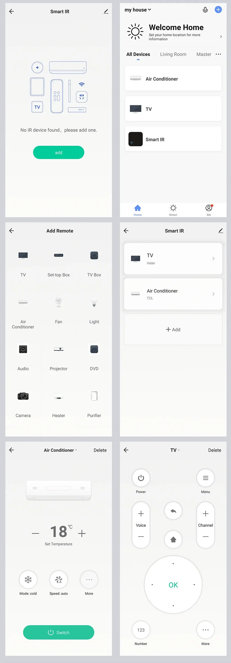 Tuya Smart IR-Fernbedienung Smart Life für Smart Home Automation Ersetzen Sie die Fernbedienung von TV, DVD, AUD und AC. Funktioniert mit Alexa Google Home