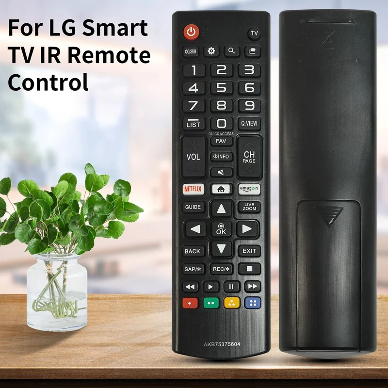 AKB75375604 Ersatzfernbedienung für LG Smart TV, Infrarot-Fernbedienung, passend für viele LG Smart TV-Modelle (AKB75375604)