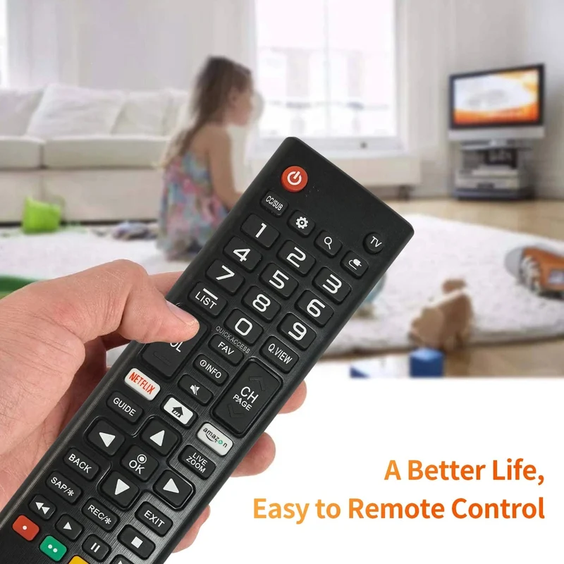 AKB75375604 Ersatzfernbedienung für LG Smart TV, Infrarot-Fernbedienung, passend für viele LG Smart TV-Modelle (AKB75375604)