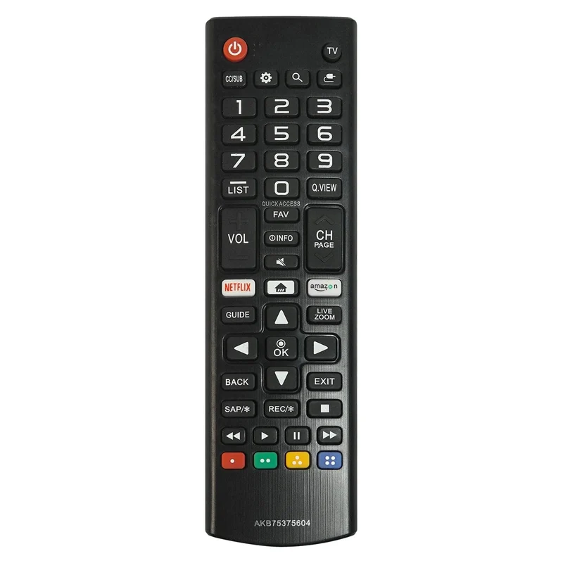 AKB75375604 Ersatzfernbedienung für LG Smart TV, Infrarot-Fernbedienung, passend für viele LG Smart TV-Modelle (AKB75375604)
