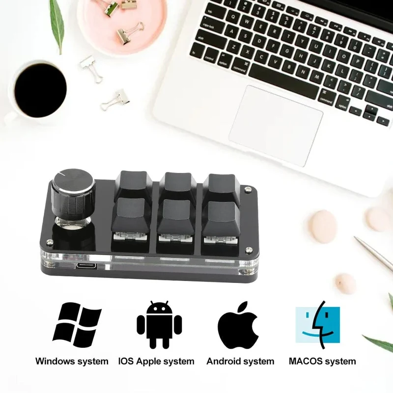 Mechanisches Hotswap-Macropad, benutzerdefinierte Tastatur, USB, Bluetooth, RGB, Photoshop, Gaming-Programmierung, Makroknopf, Tastenfeld
