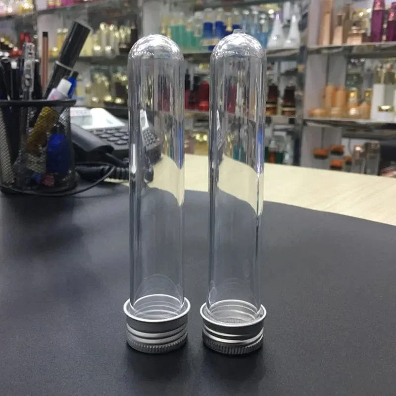 20 Stücke Labor 30ml PET Reagenzglas Flasche Transparent Zylindrischen Kunststoff Nachfüllbare Flasche Für Maske Candy Daten Linie 25*110mm