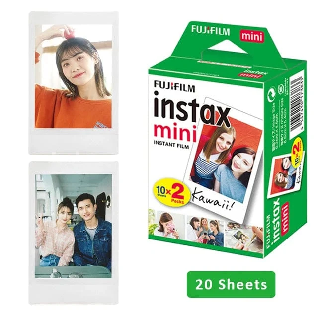 Fujifilm Instax Mini Sofortbildfilm Mini 12 11 9 8 Film 10-40 Blatt Weißer Rand 3 Zoll Film für Sofortbildkamera Mini 90 Foto Pap