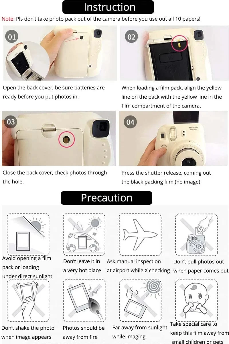 Fujifilm Instax Mini Sofortbildfilm Mini 12 11 9 8 Film 10-40 Blatt Weißer Rand 3 Zoll Film für Sofortbildkamera Mini 90 Foto Pap