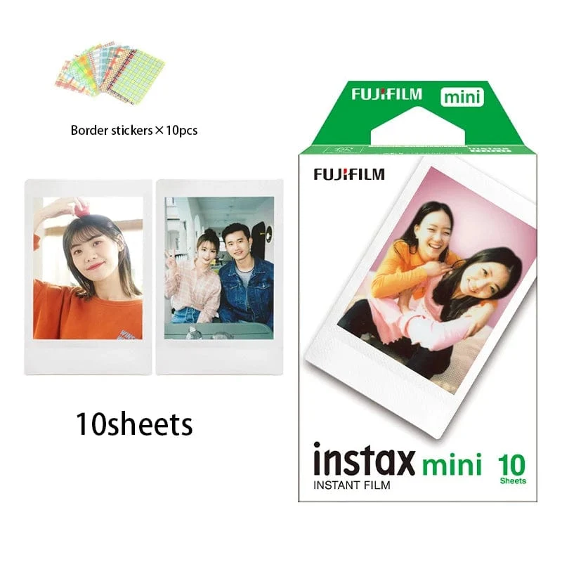 Fujifilm Instax Mini Sofortbildfilm Mini 12 11 9 8 Film 10-40 Blatt Weißer Rand 3 Zoll Film für Sofortbildkamera Mini 90 Foto Pap