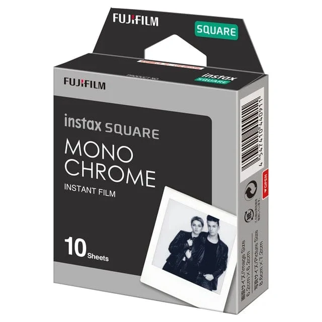 Fujifilm Instax Square White Edge Black Filme Fotopapier (10-200 Stück) für Instax SQ10 SQ6 Sofortbildkamera Share SP-3 Drucker