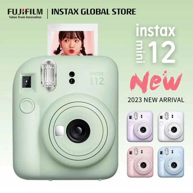 Echte Original Fujifilm Instax Mini 12 Film Sofortbildkamera mit Instax Mini Film Fotopapier Neuankömmling